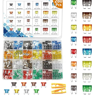 280 pcs US Grade Automotive Fuses Assortment Kit