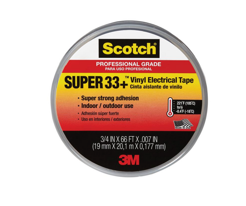Scotch Super 33+ 3/4 in. x 66 ft. Electrical Tape
