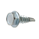 #8 Hex Head Zinc Plated Sheet Metal Screw (100 pcs)