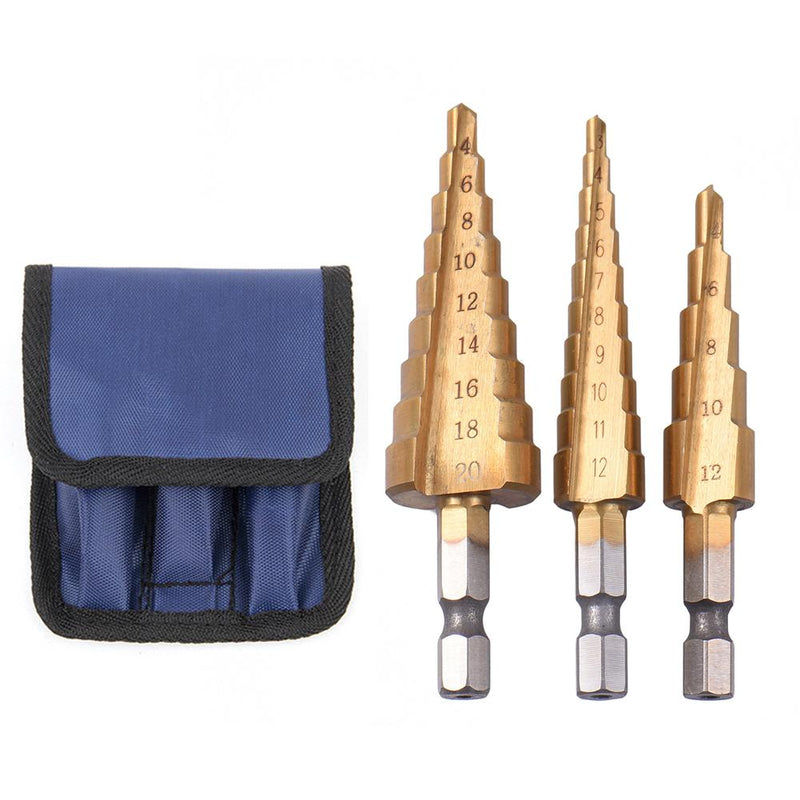 Titanium Step Drill Bits Set